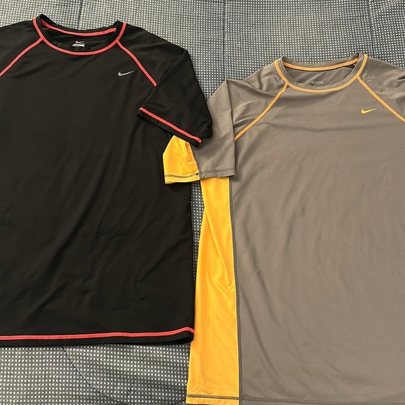 Nike Dual Pack: Black and Gray Sports Tees - Picture 1 of 9